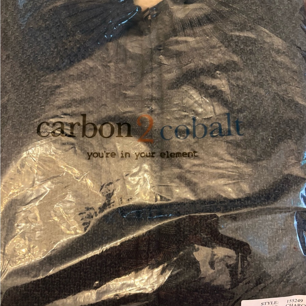 NEW Cobalt2Carbon Men's Full-Zip Knit Sweater Jacket XL - Picture 11 of 12